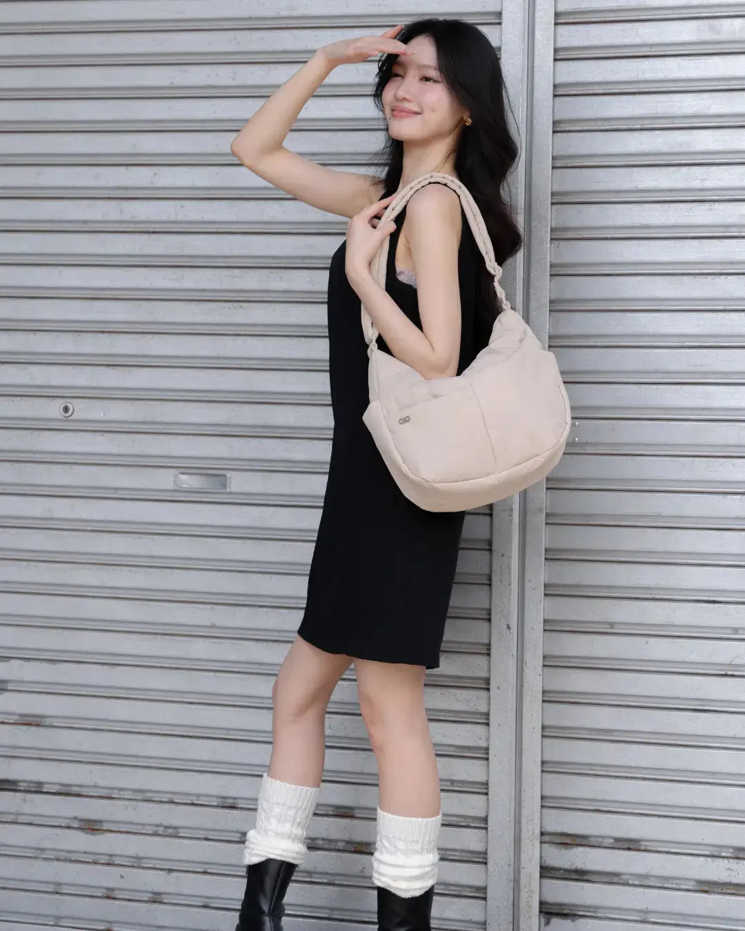 SIGNATURE POCKET CROSSBODY BAG IN POSH OAT TSL Singapore