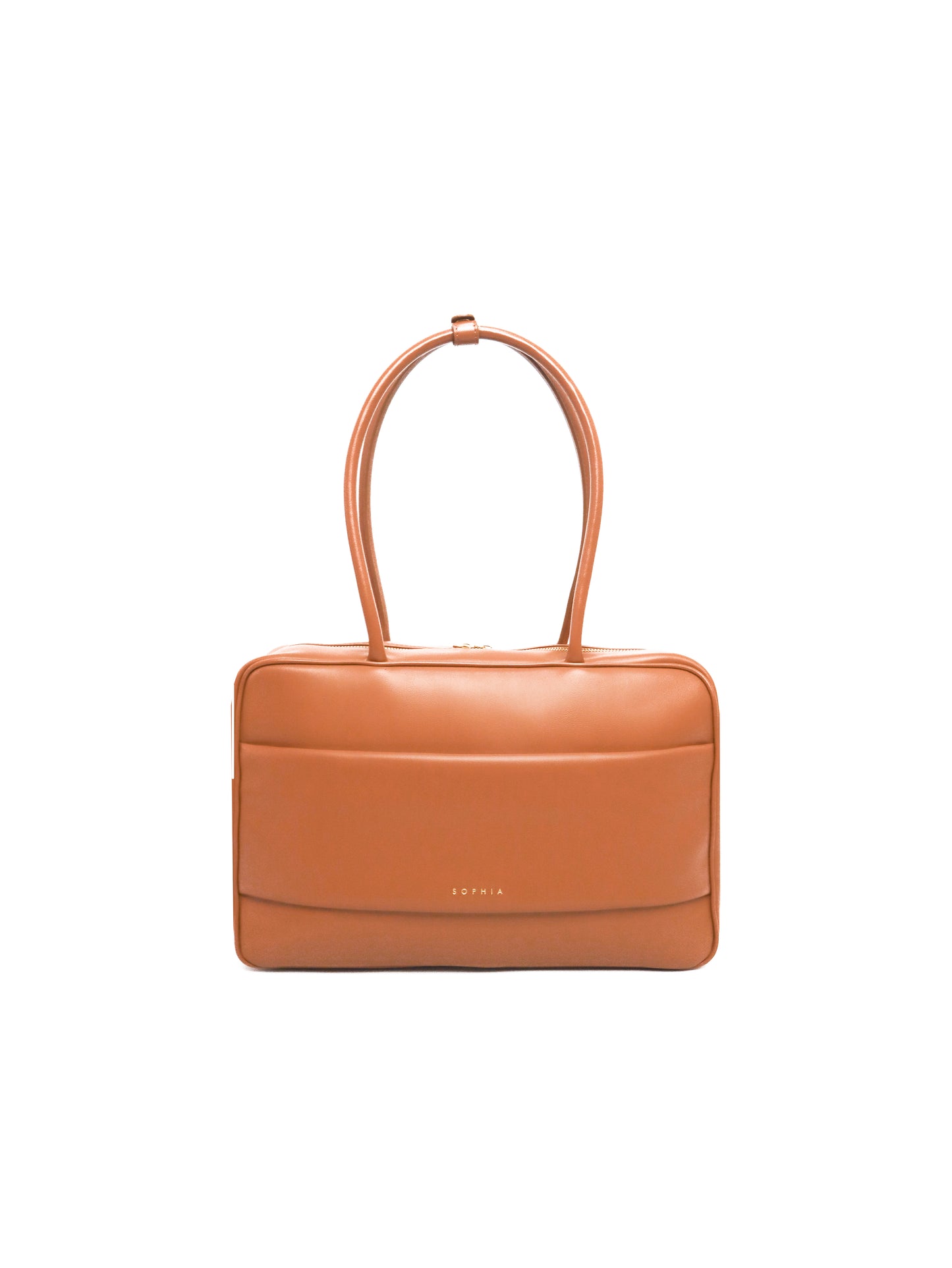 SIGNATURE POCKET L REI TOTE BAG IN CAMEL