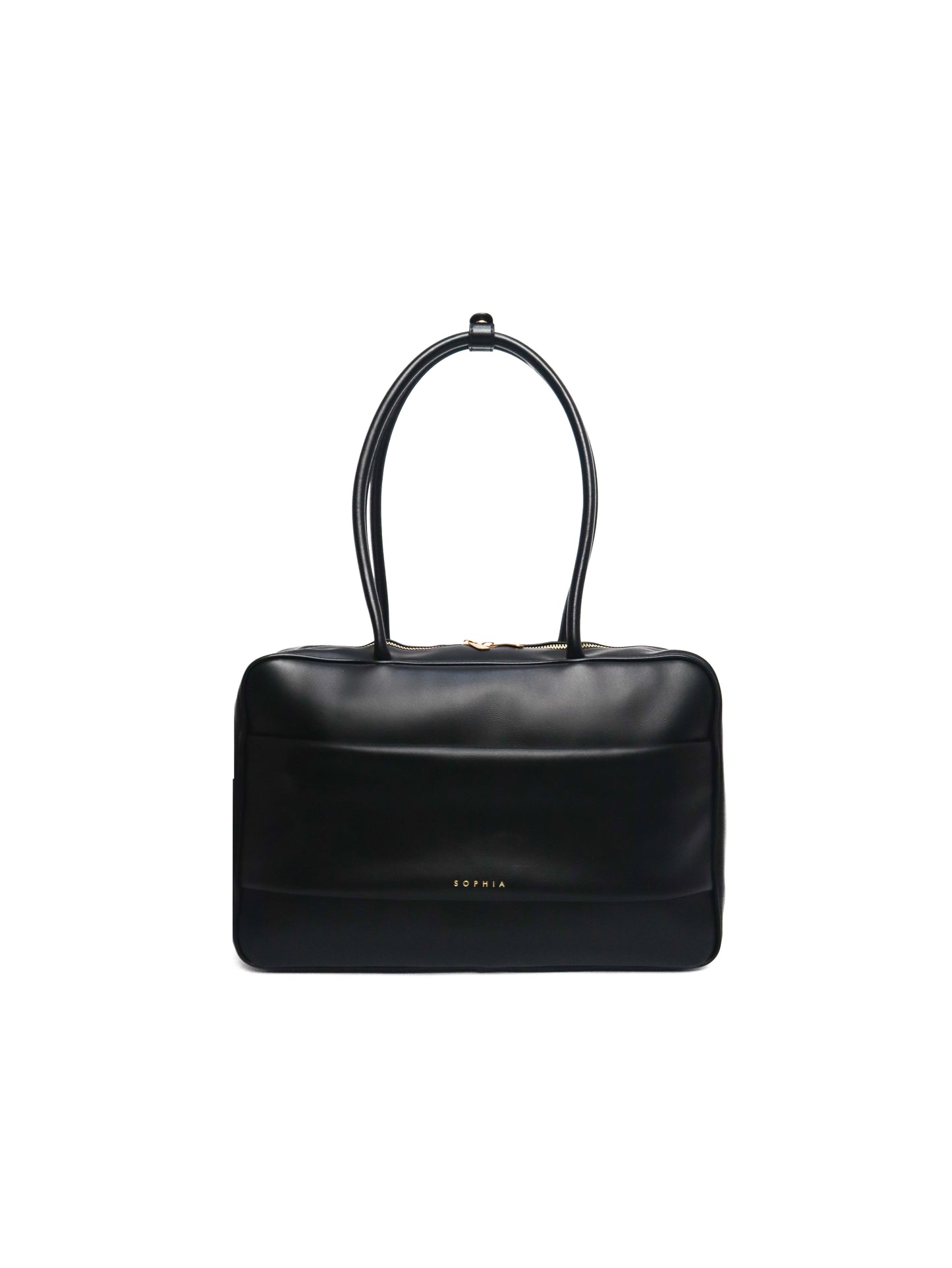 SIGNATURE POCKET L REI TOTE BAG IN BLACK