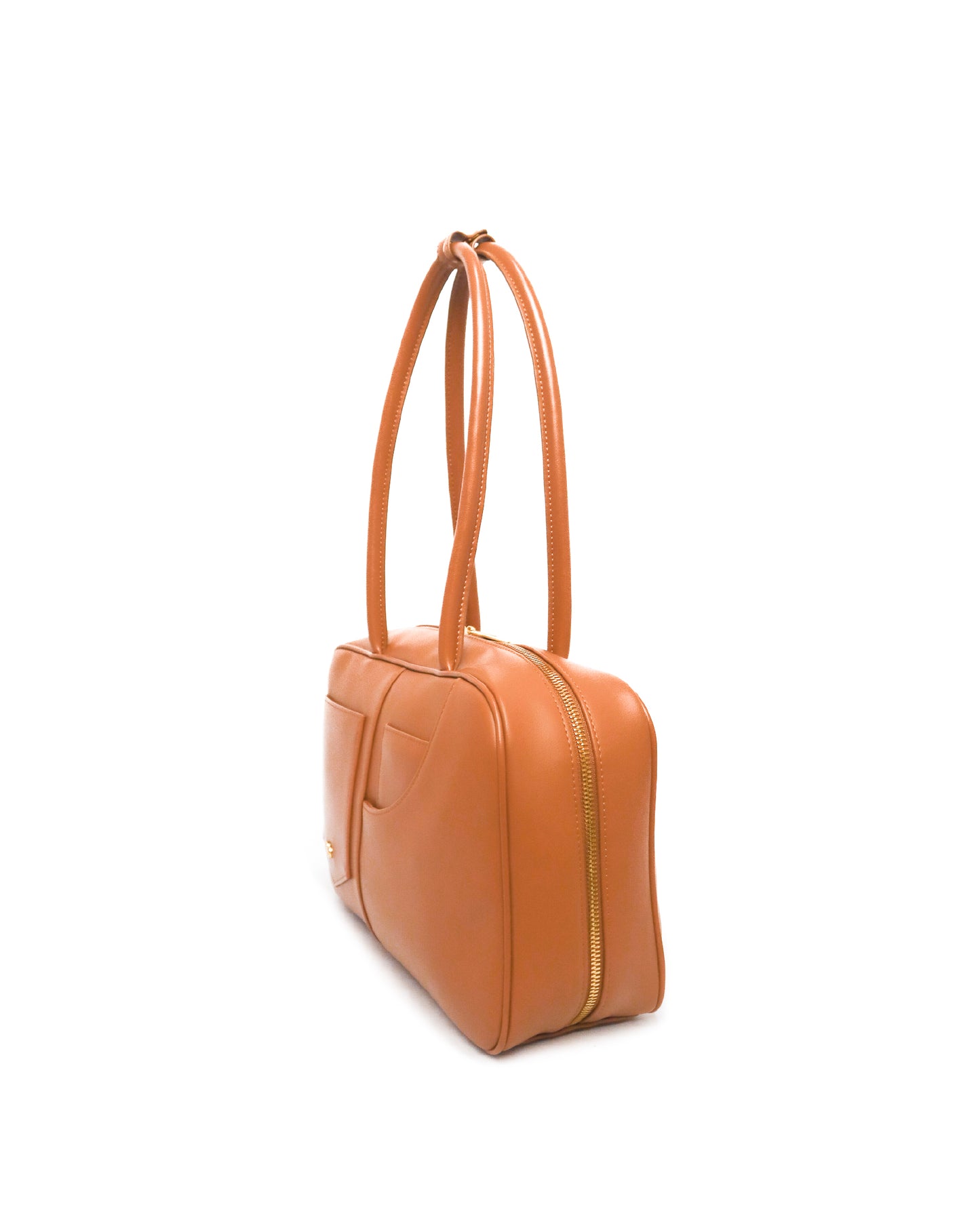 SIGNATURE POCKET M REI TOTE BAG IN CAMEL