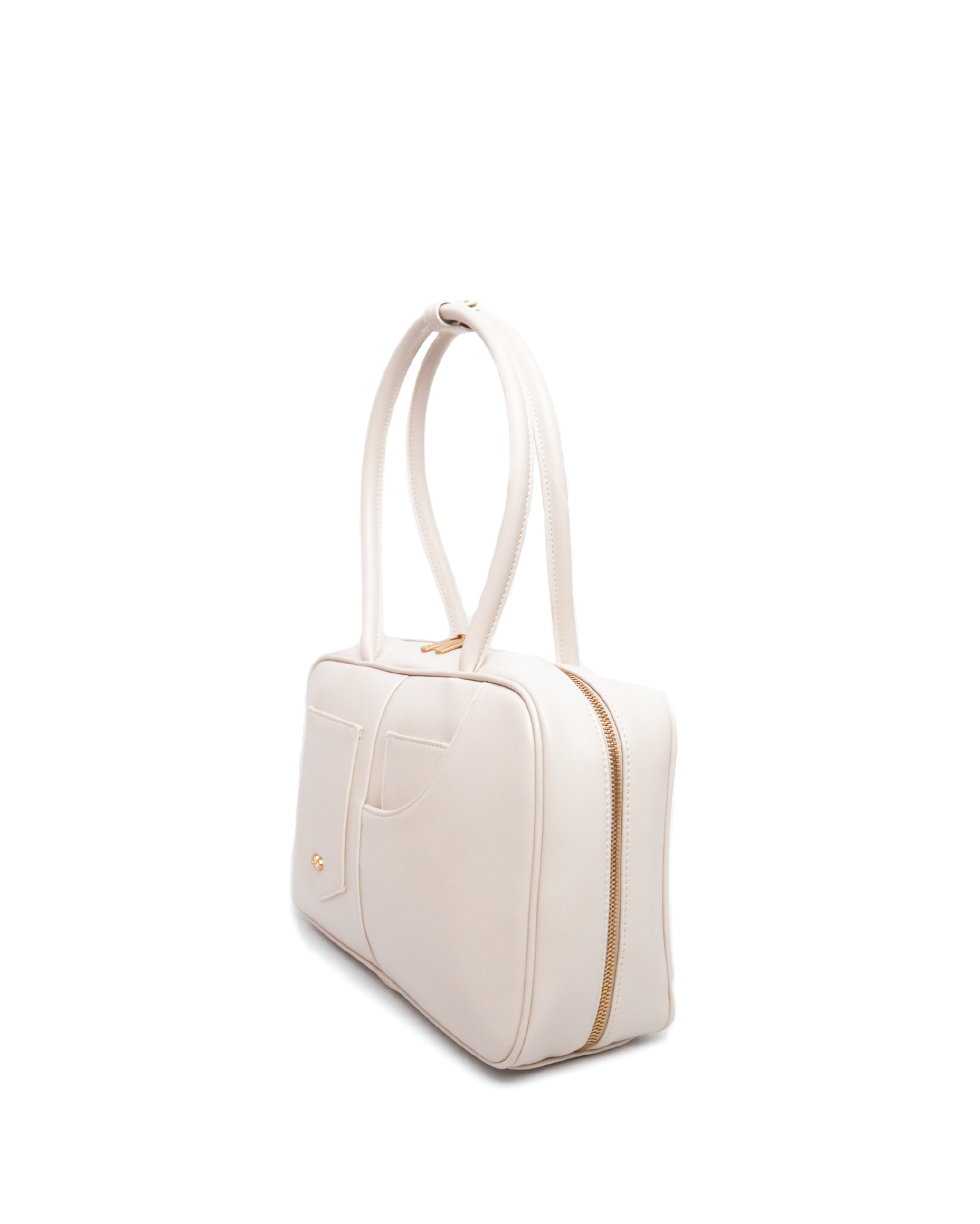 SIGNATURE POCKET M REI TOTE BAG IN CHALK