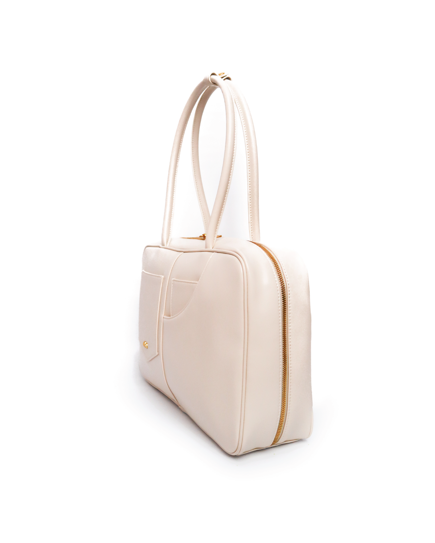 SIGNATURE POCKET L REI TOTE BAG IN CHALK