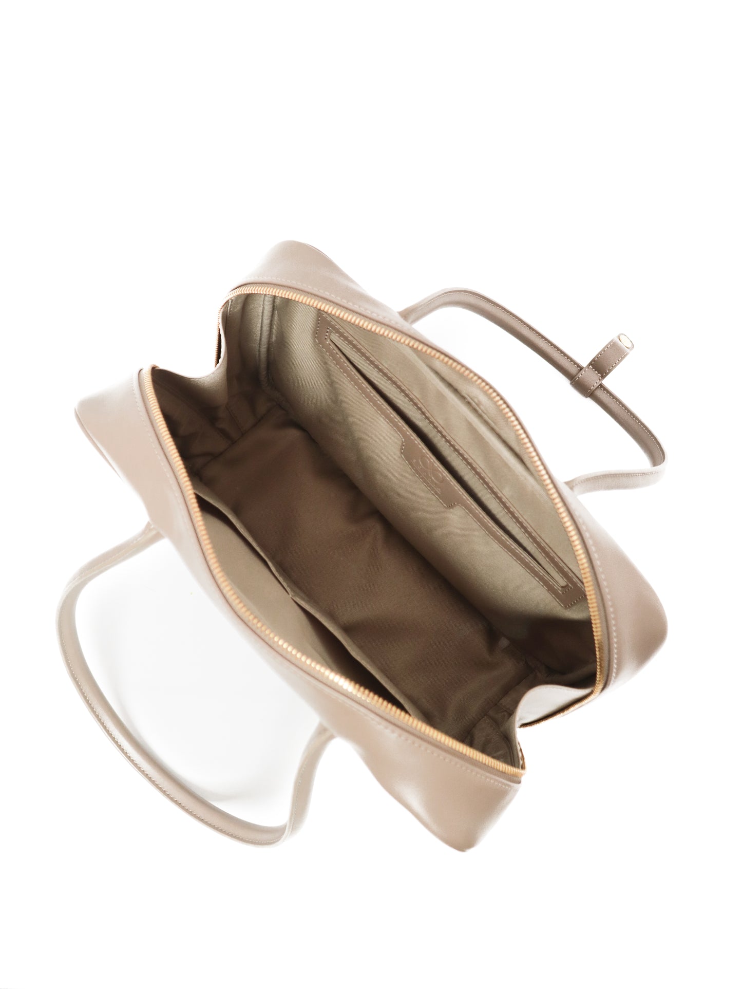 SIGNATURE POCKET M REI TOTE BAG IN TAUPE