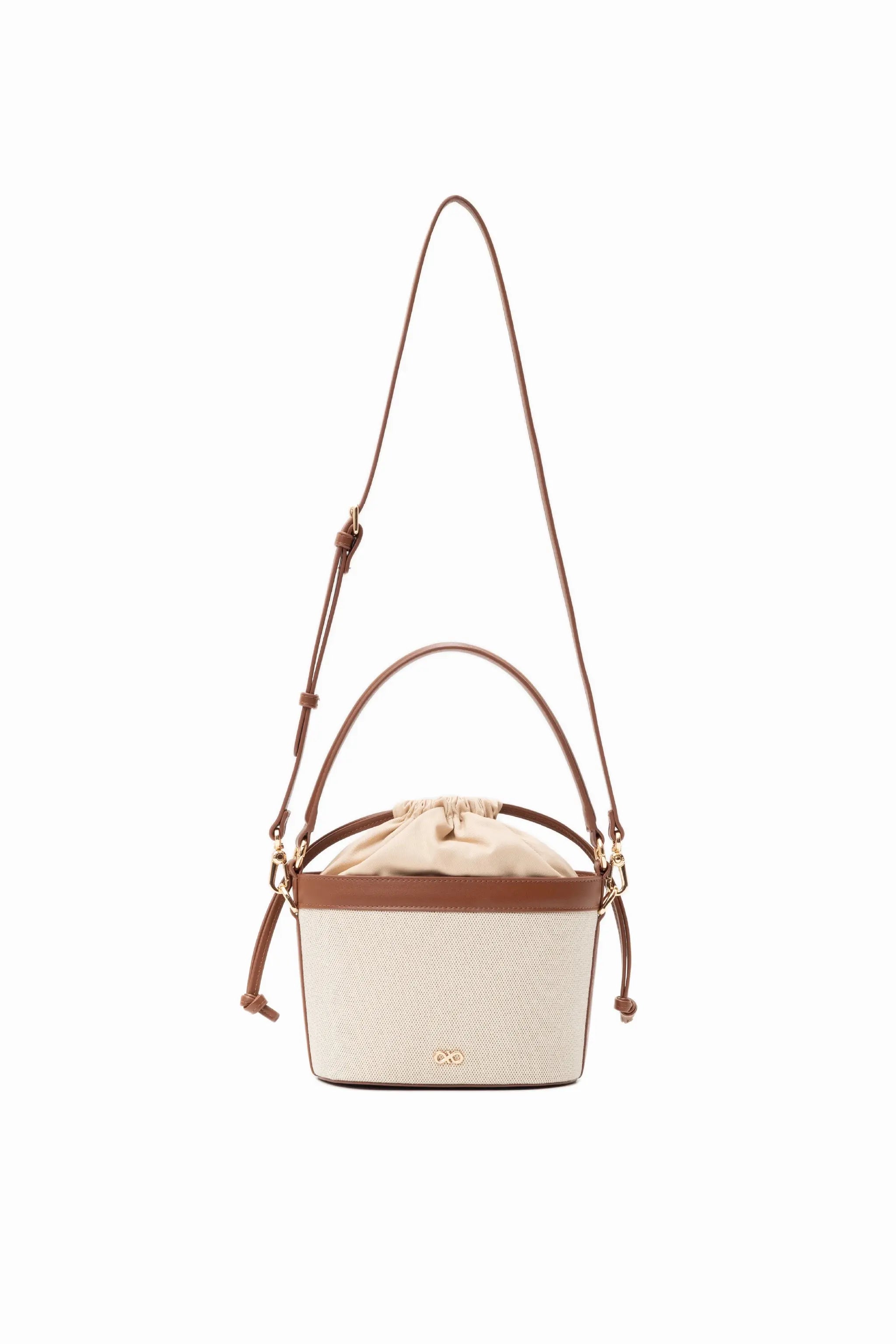 CALLY CANVAS MINI BUCKET BAG