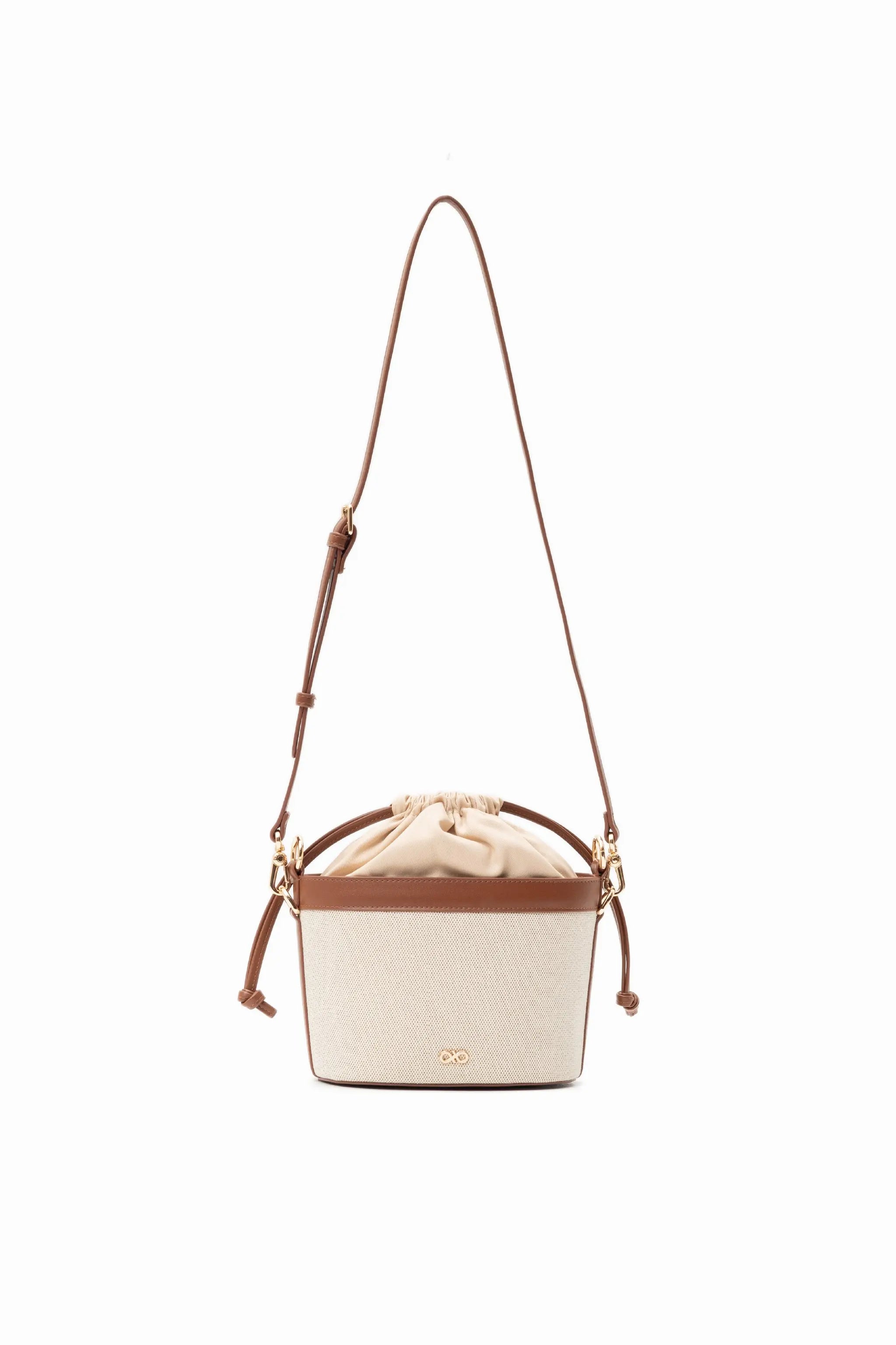 CALLY CANVAS MINI BUCKET BAG
