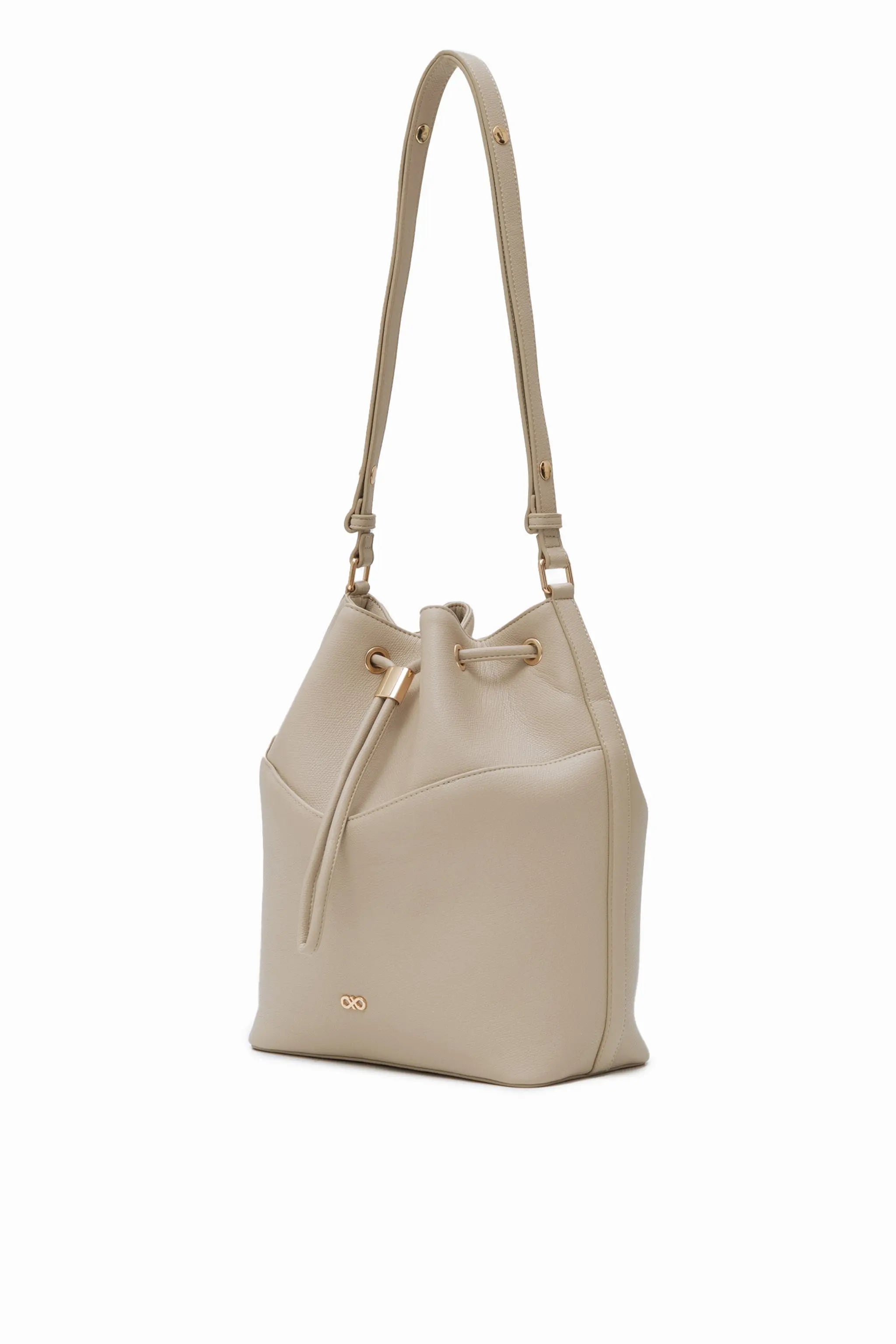 IMPERFECTLY YOURS BUCKET BAG IN SAND