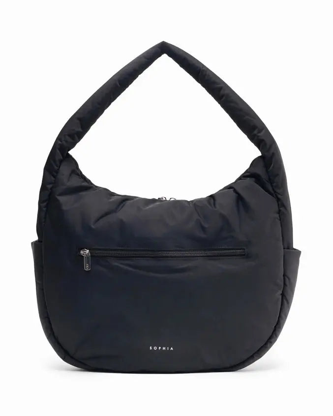 POSH SLOUCHY HOBO IN JET BLACK The Sophia Label