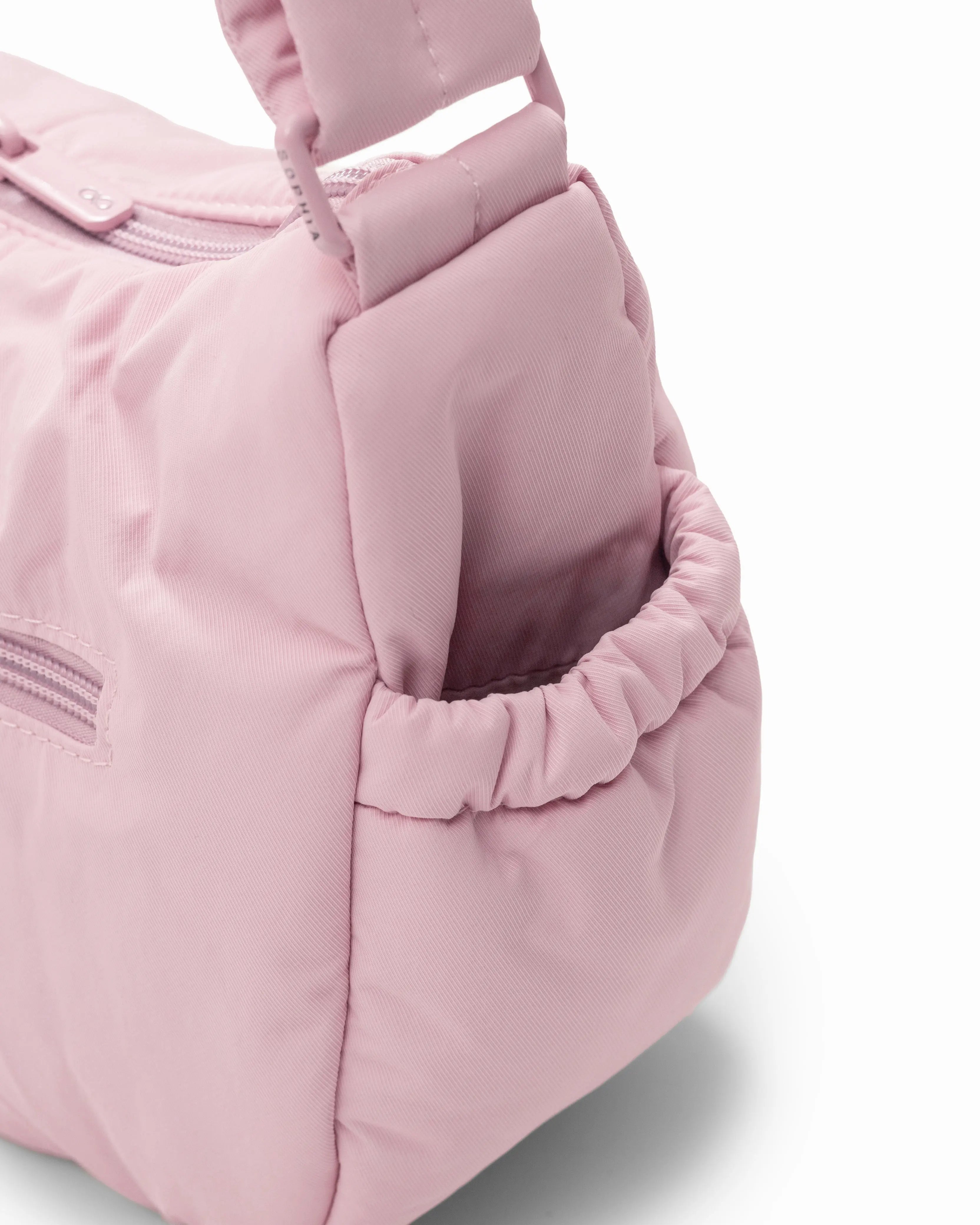 MINI SIGNATURE POCKET CROSSBODY BAG IN POSH BLOOM PINK