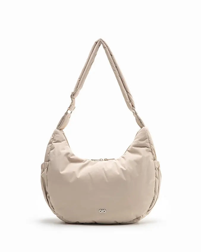 XL POSH CRESCENT BAG IN OAT TSL Singapore