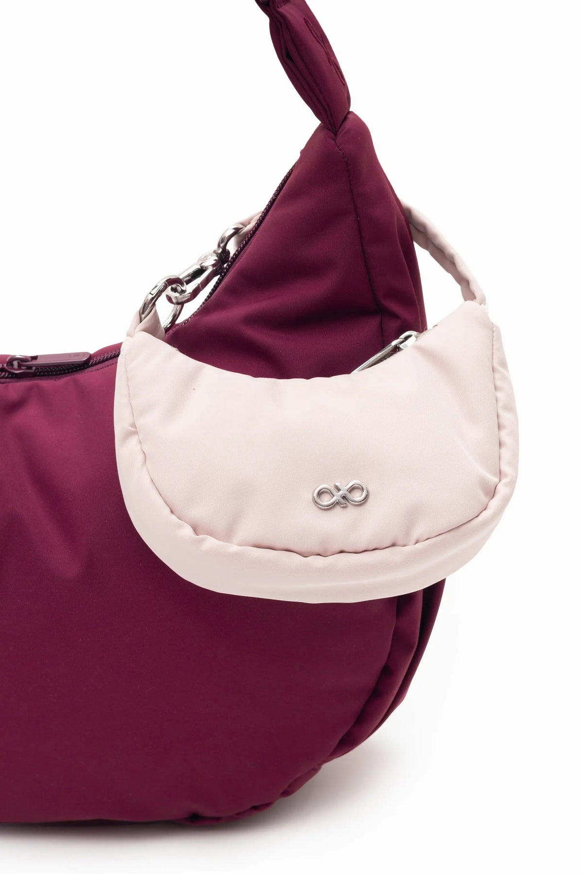 COSY LUXE L CRESCENT BAG 2.0 IN WINE
