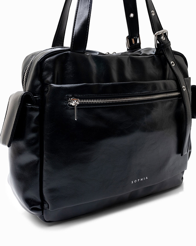 EVERYDAY CITY TOTE BAG IN PANTHER BLACK