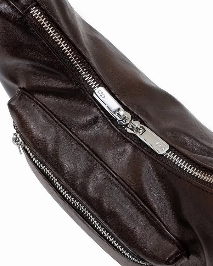 The Sophia Label - EVERYDAY CITY MINI BAG IN ESPRESSO BROWN