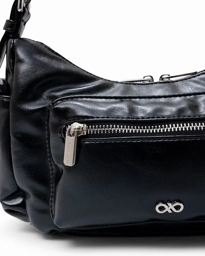 The Sophia Label - EVERYDAY CITY MINI BAG IN PANTHER BLACK