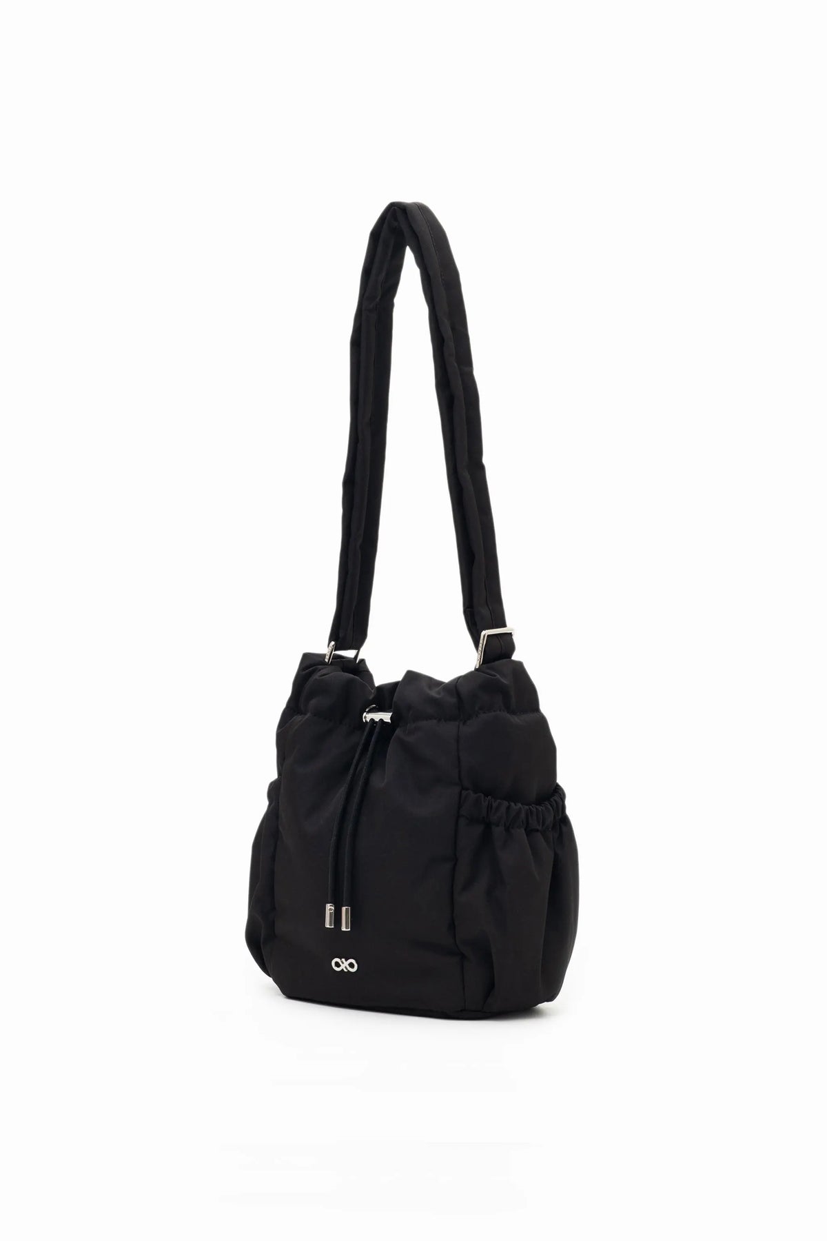 MINI COSY LUXE BUCKET BAG IN JET BLACK