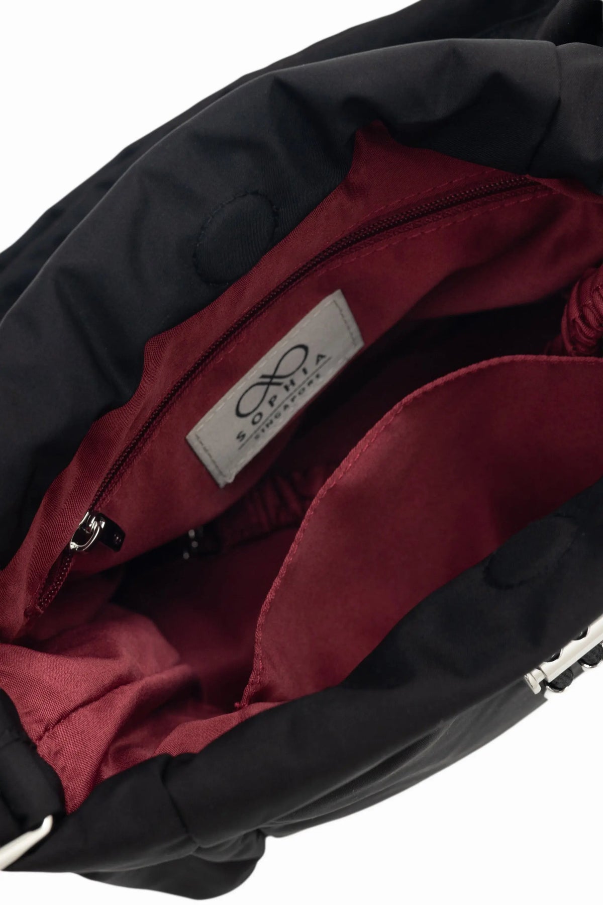 MINI COSY LUXE BUCKET BAG IN JET BLACK