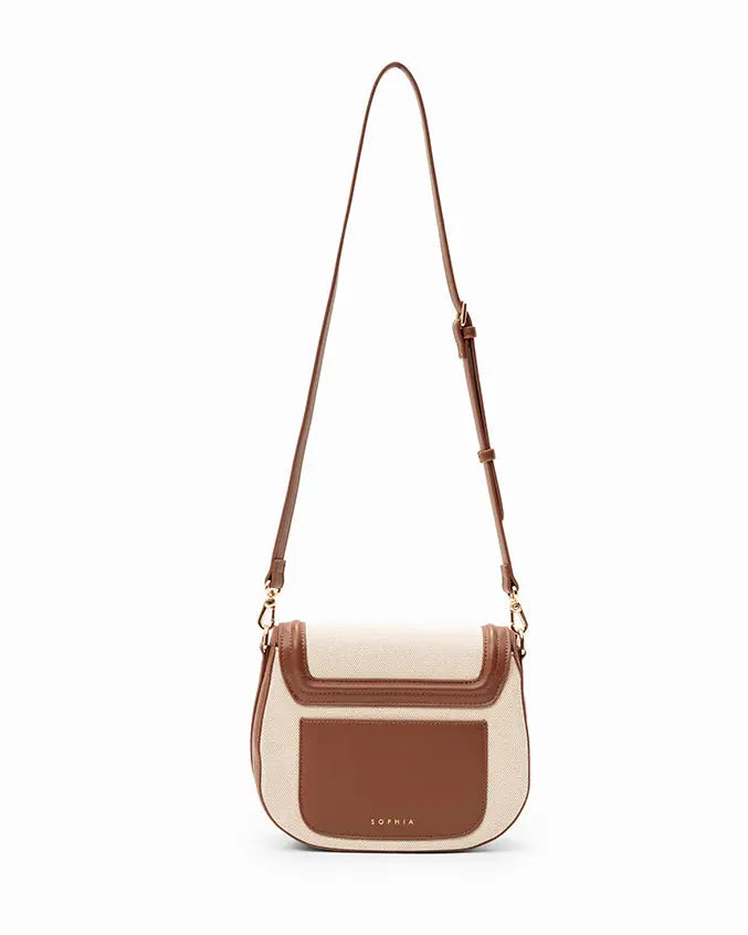 CALLY CANVAS SADDLE CROSSBODY BAG - The Sophia Label