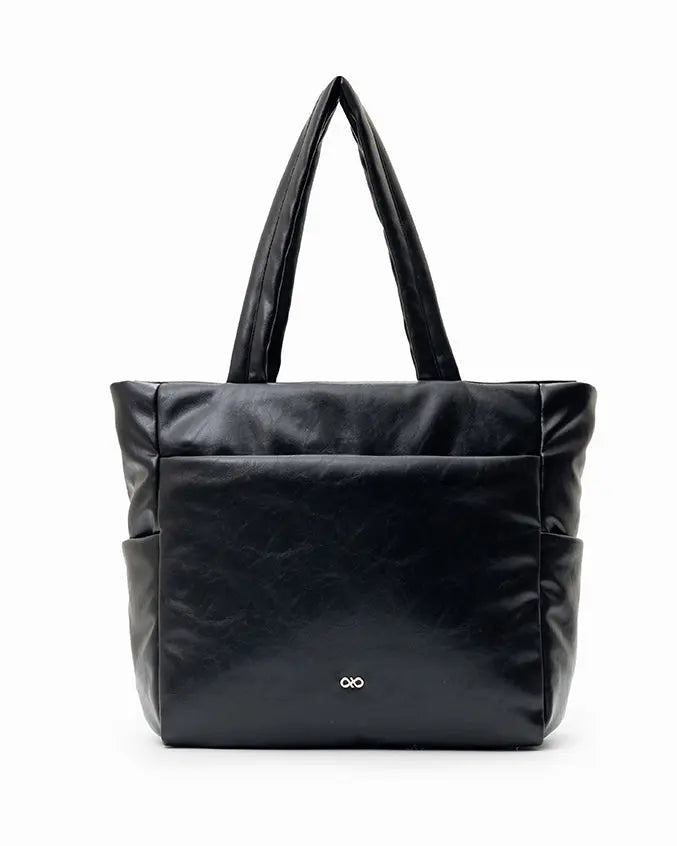 The Sophia Label - EVERYDAY CITY CUSHY TOTE 2.0 IN PANTHER BLACK