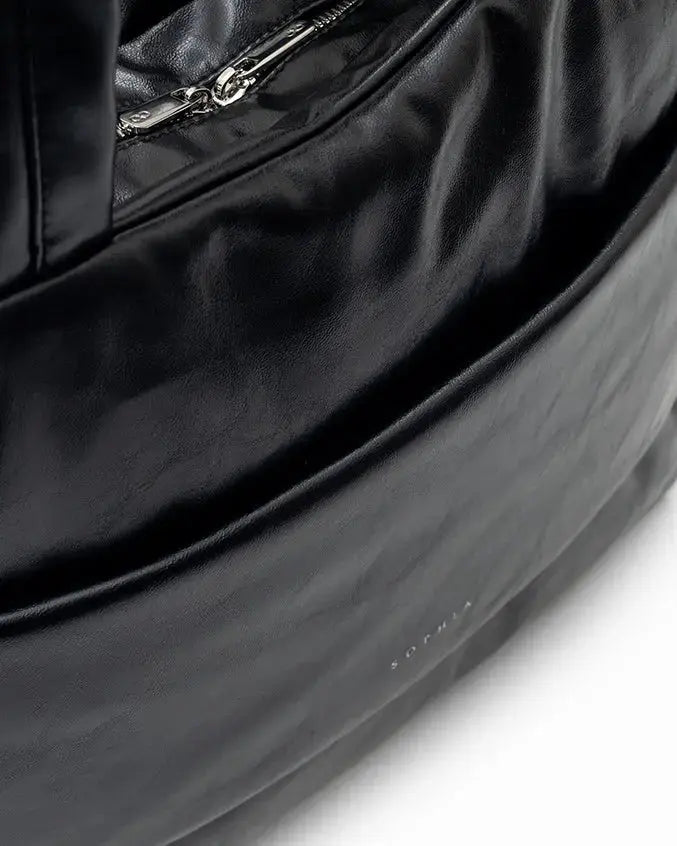 The Sophia Label - EVERYDAY CITY CUSHY TOTE 2.0 IN PANTHER BLACK