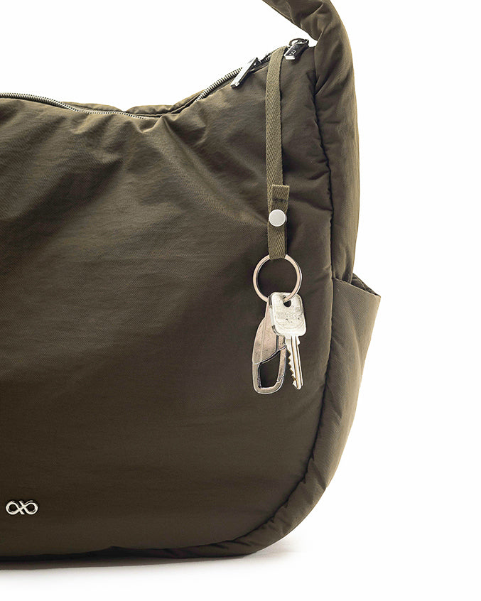 POSH SLOUCHY HOBO IN KHAKI