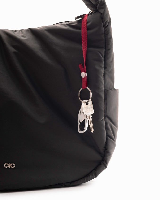 POSH SLOUCHY HOBO IN GRAPHITE