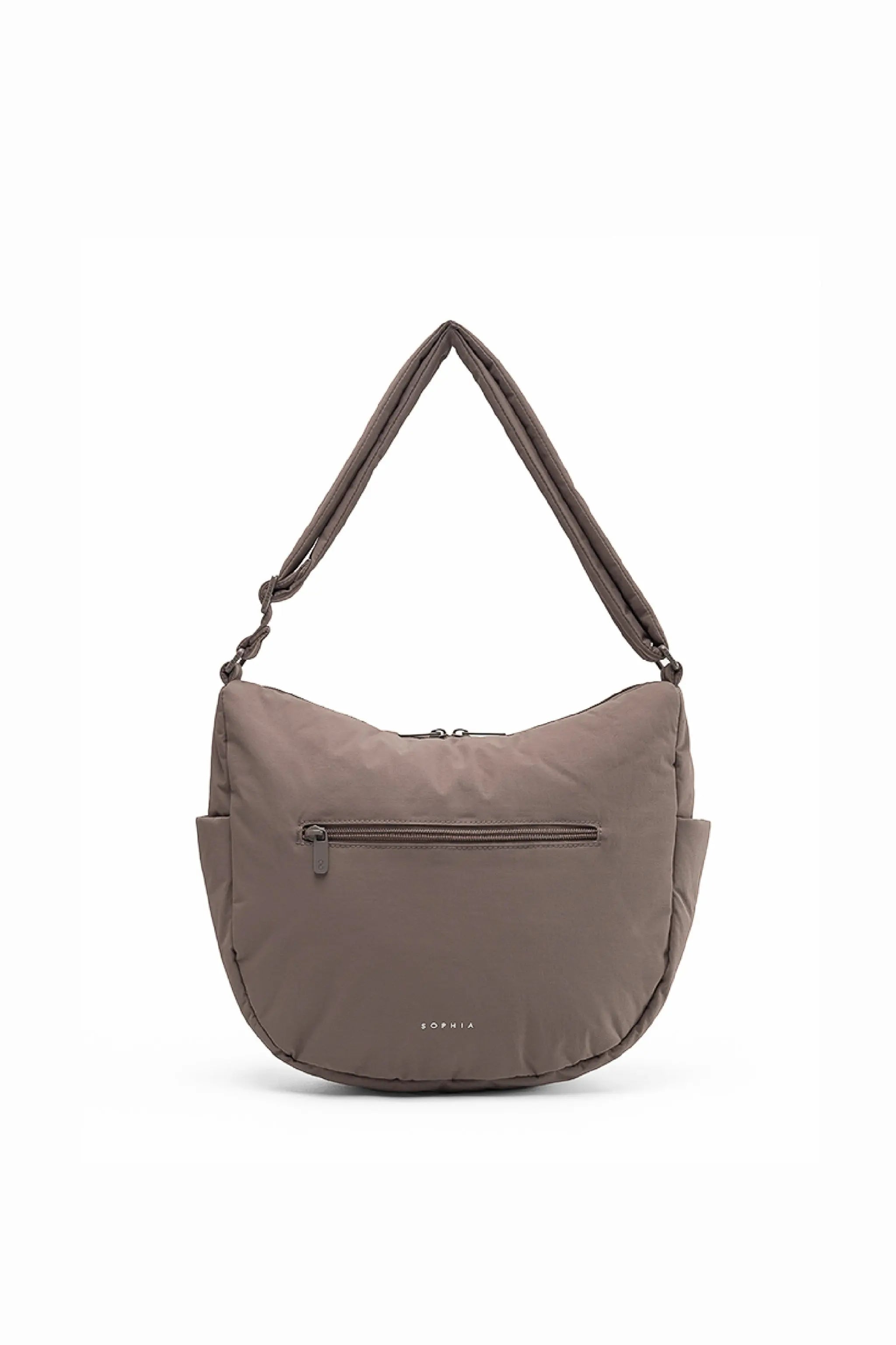 SIGNATURE POCKET CROSSBODY BAG IN POSH TAUPE