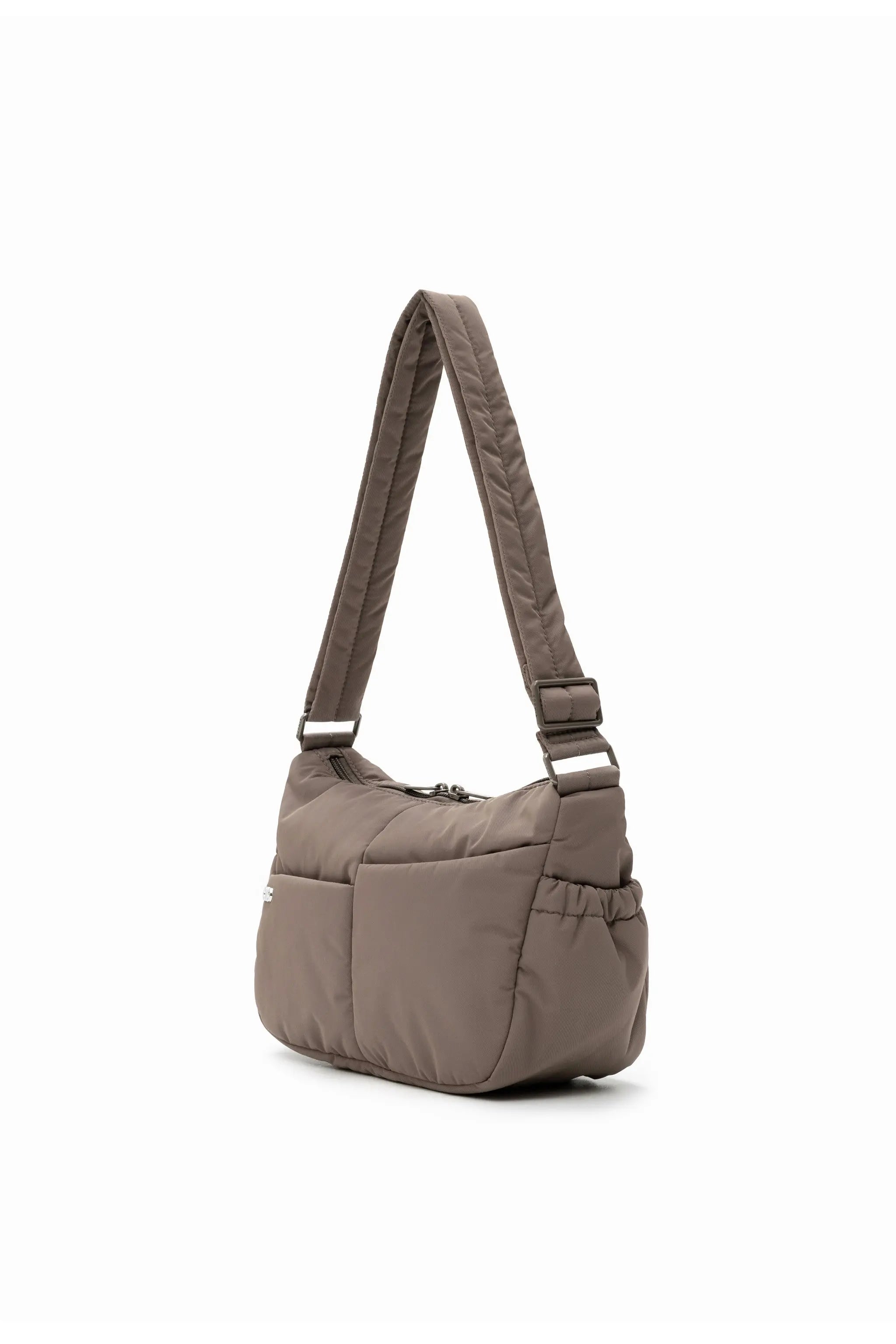 MINI SIGNATURE POCKET CROSSBODY BAG IN POSH TAUPE