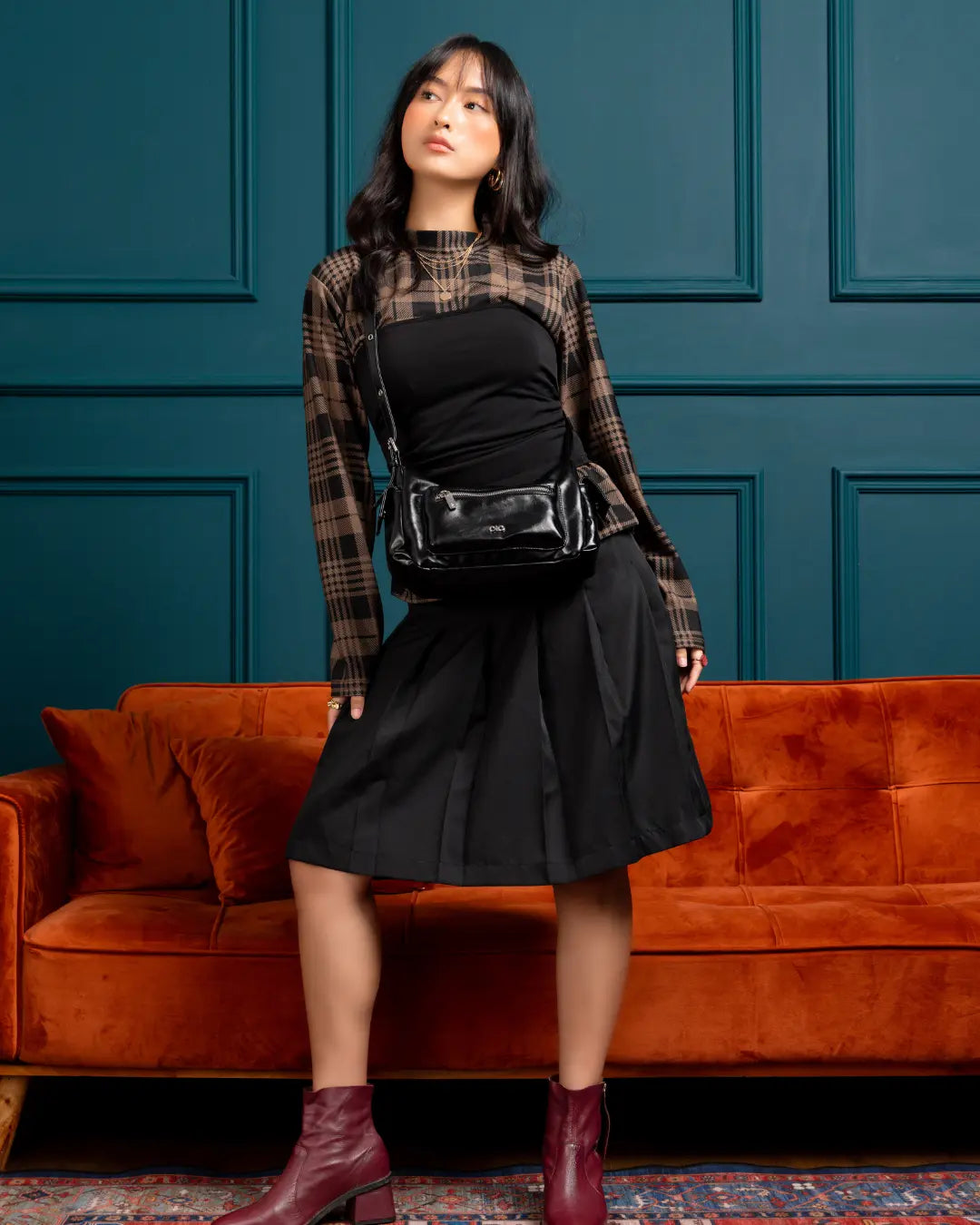 EVERYDAY CITY MINI BAG IN PANTHER BLACK