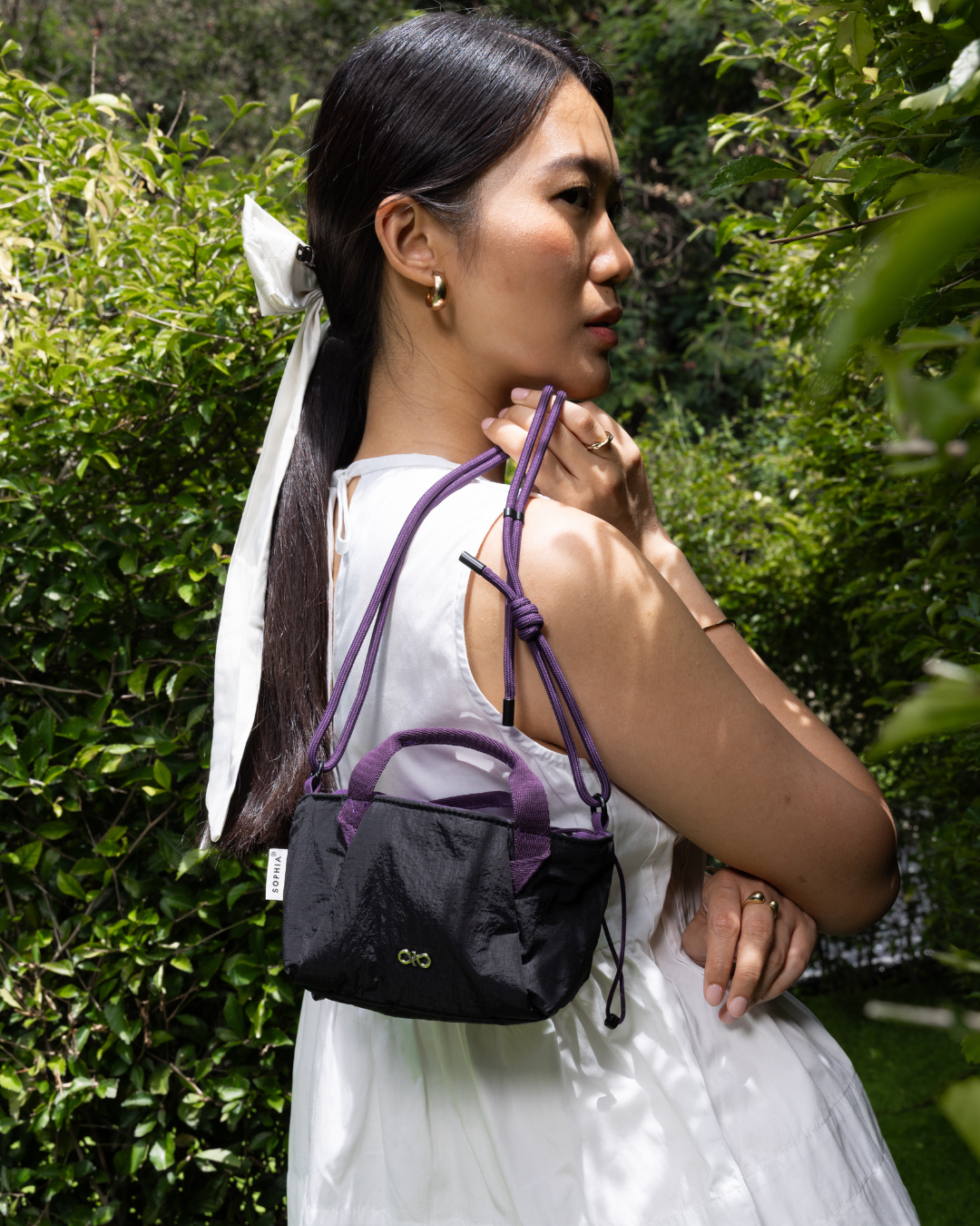 CUTESY MINI TOTE IN RAVEN