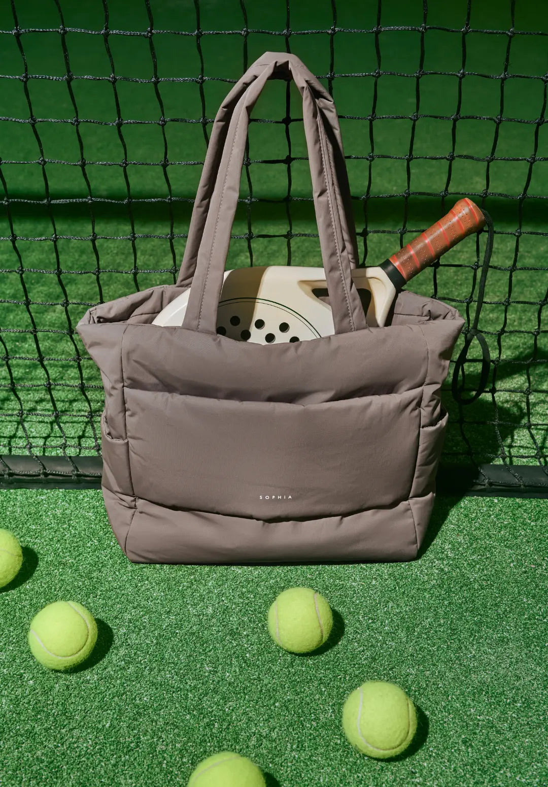 POSH TOTE BAG 2.0 IN TAUPE 