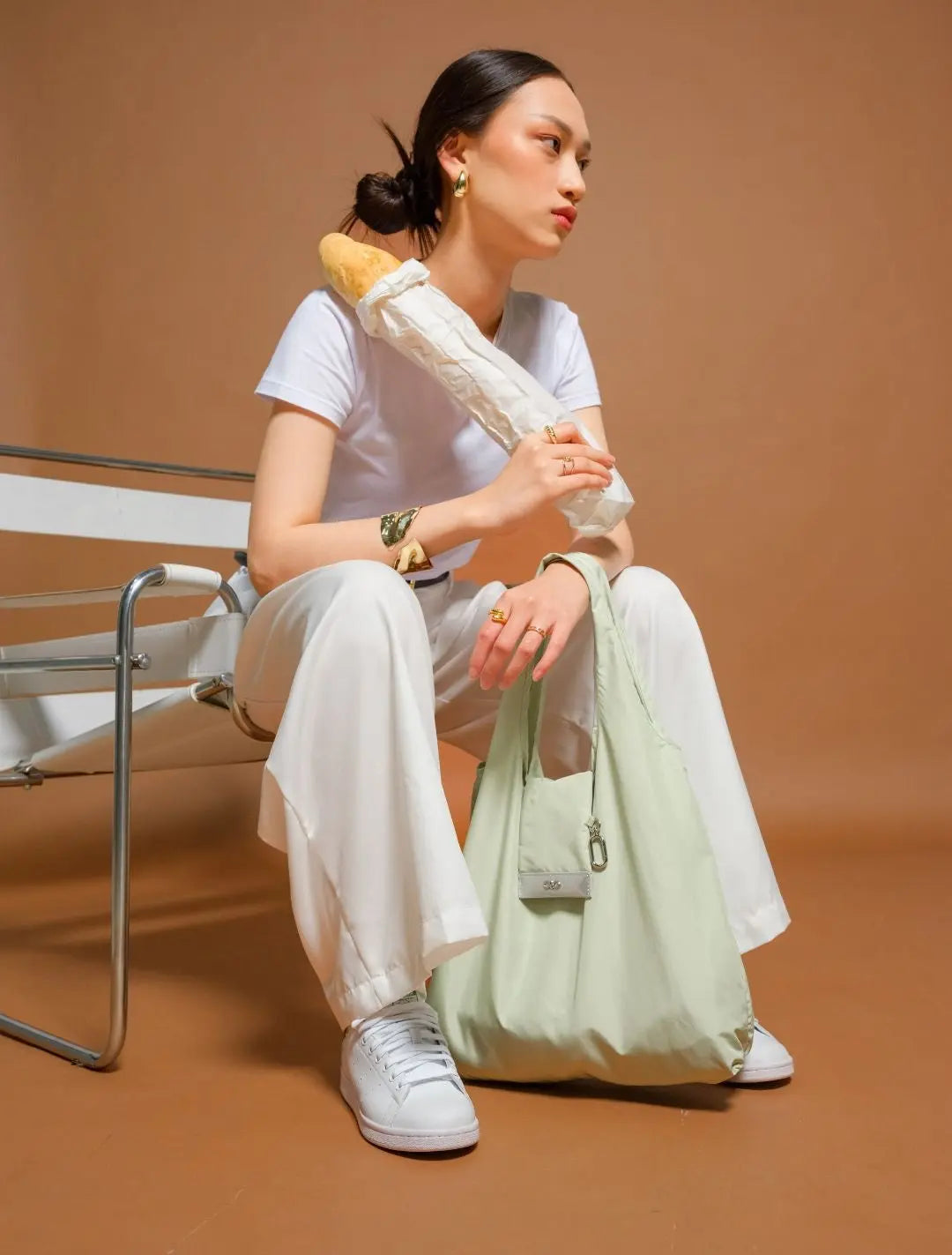 ROLLIE BAG IN PEPPERMINT The Sophia Label