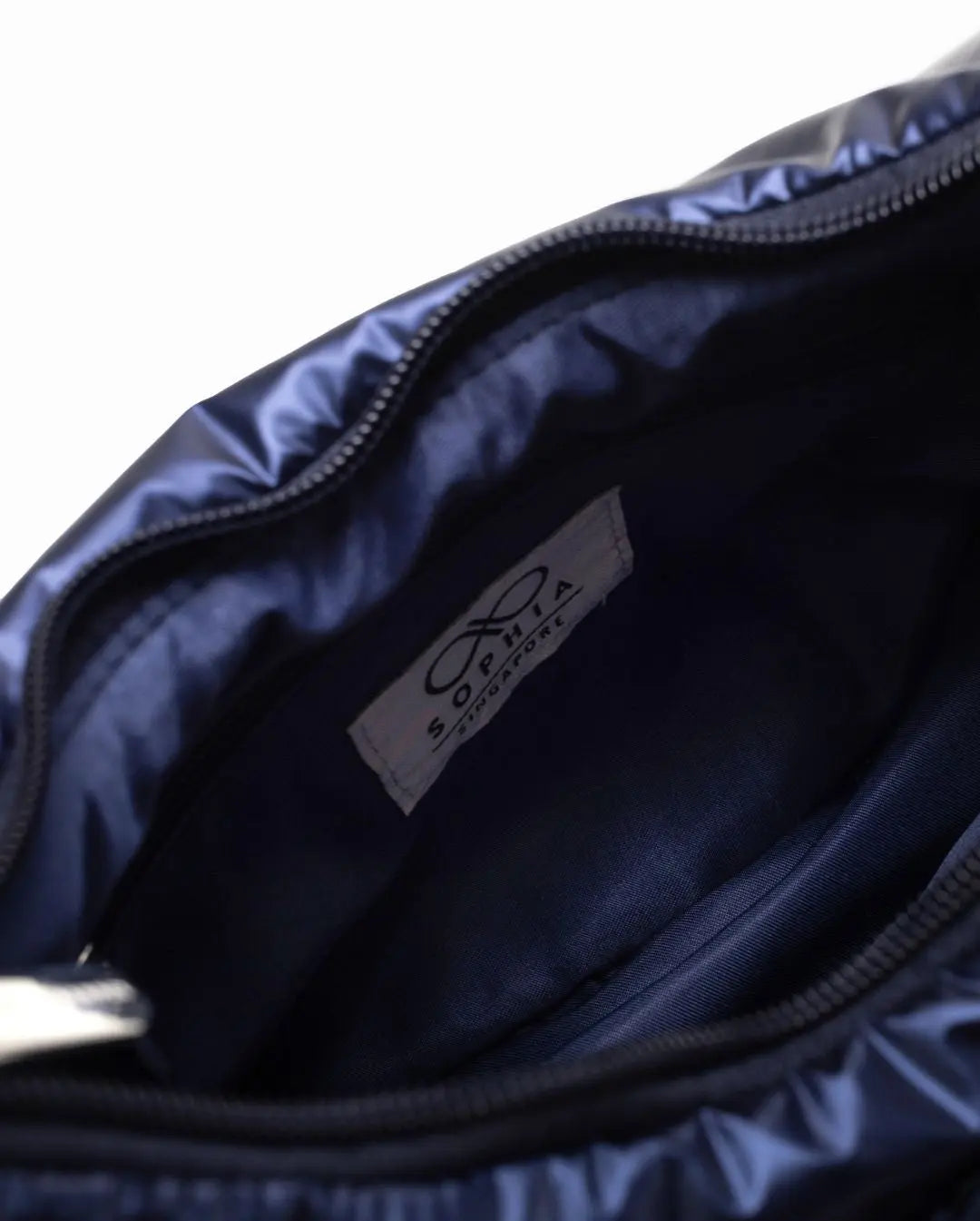 GLAM POCKET BAG IN SAPPHIRE The Sophia Label