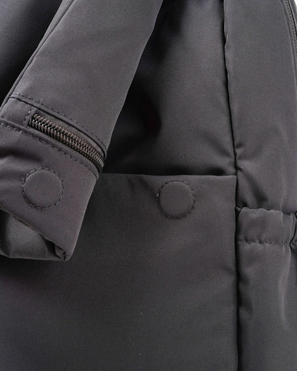 COSY LUXE UTILITY BACKPACK IN CHARCOAL