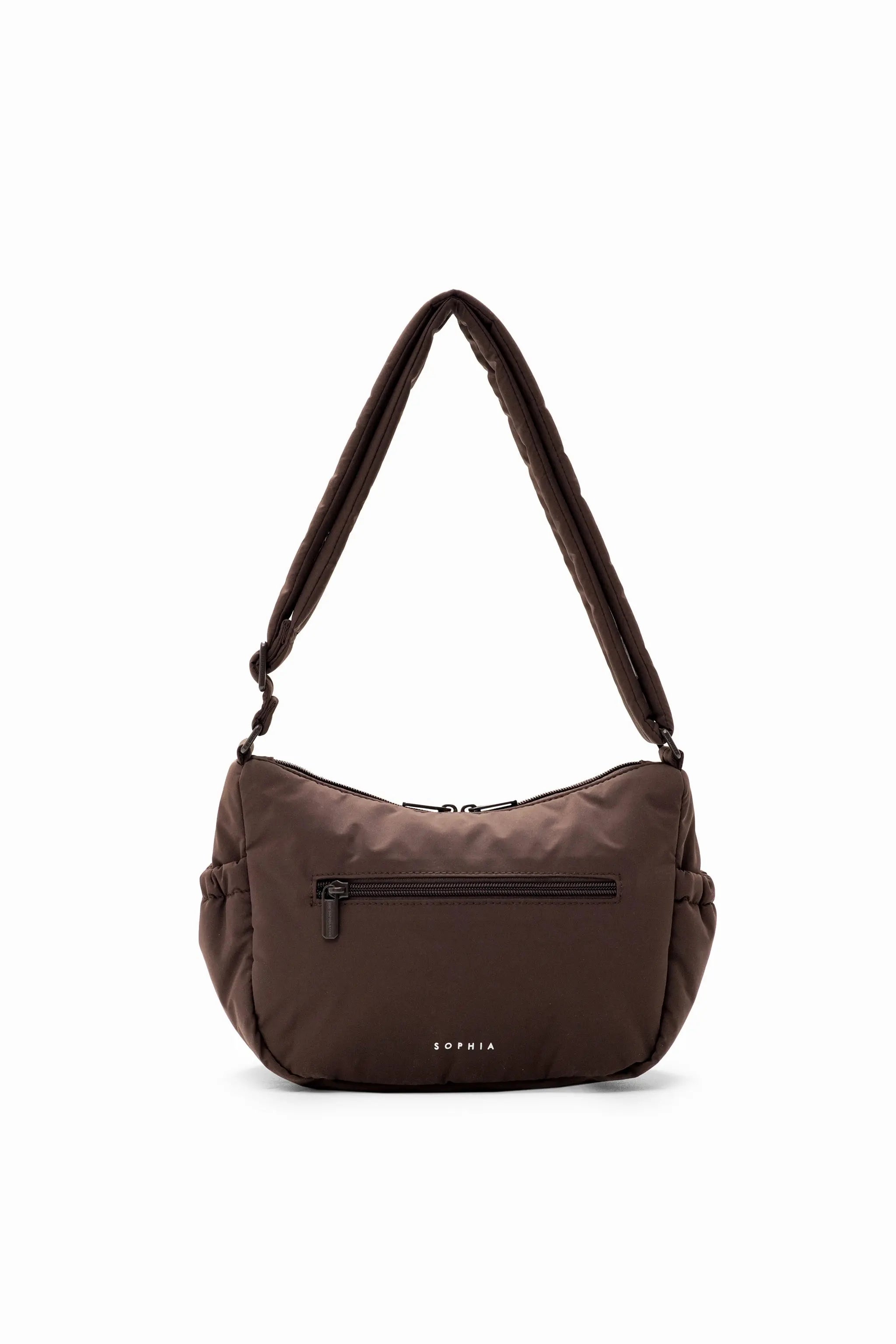 MINI SIGNATURE POCKET CROSSBODY BAG IN COSY LUXE CACAO 