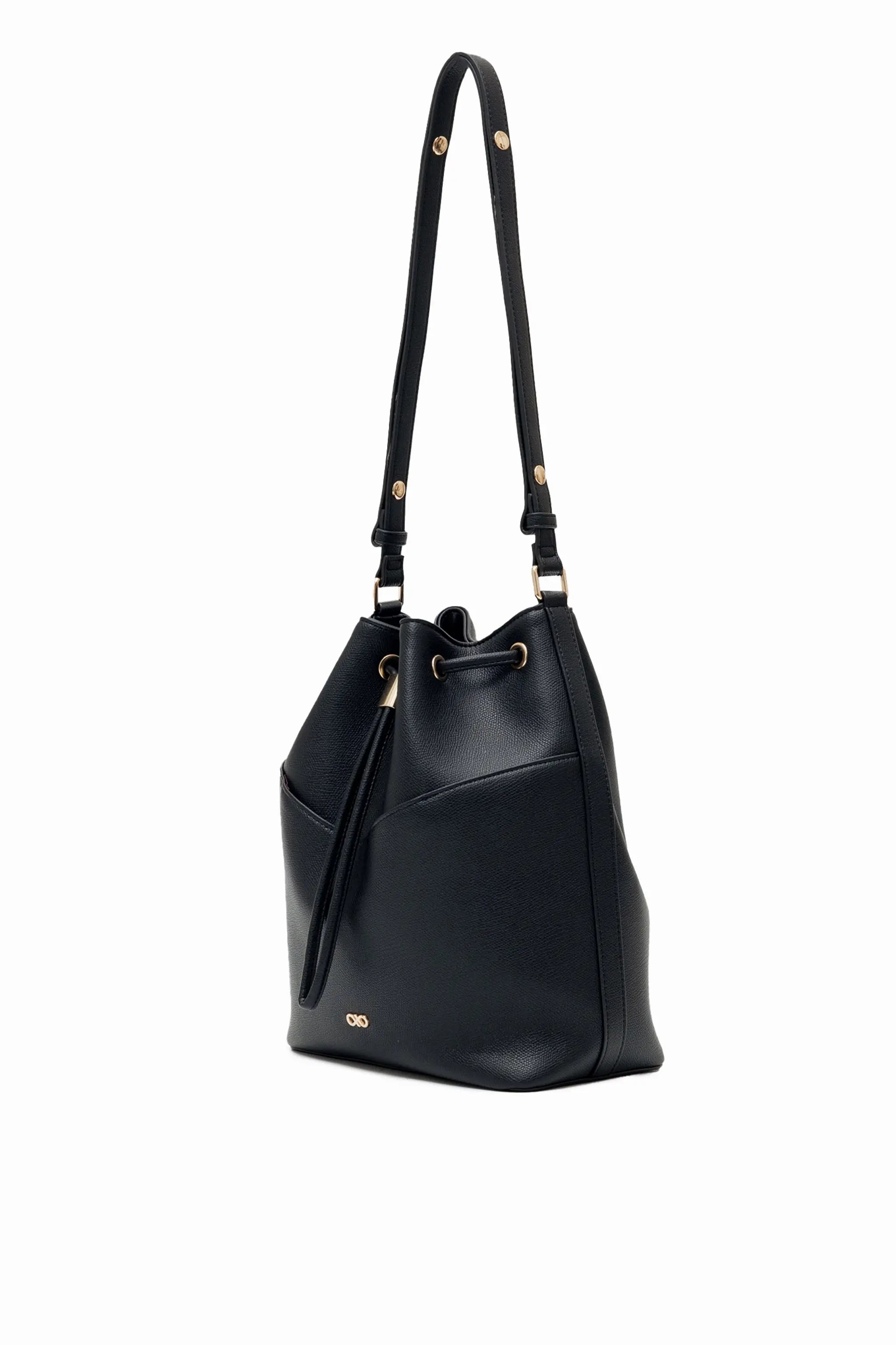 IMPERFECTLY YOURS BUCKET BAG IN BLACK 