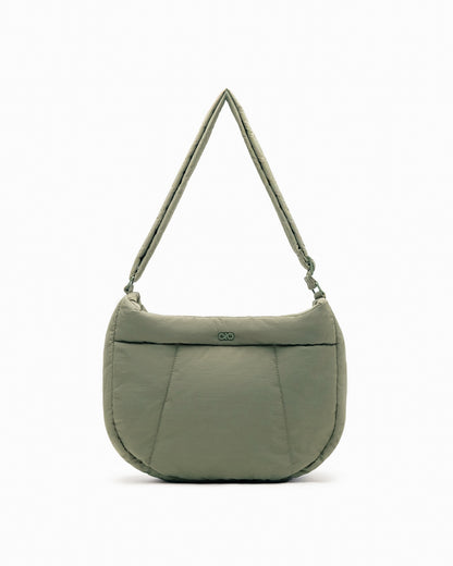 COSY PUFFY CROSSBODY BAG IN PINE