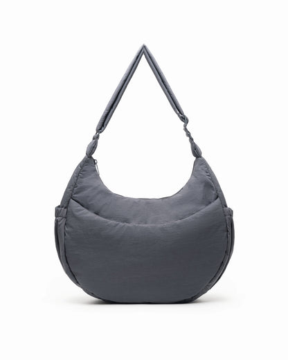 XL COSY PUFFY CROSSBODY BAG IN SMOKEY