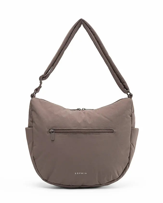 SIGNATURE POCKET CROSSBODY BAG IN POSH TAUPE TSL Singapore