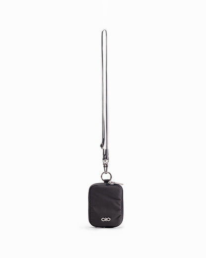 CARDHOLDER LANYARD IN GRAPHITE