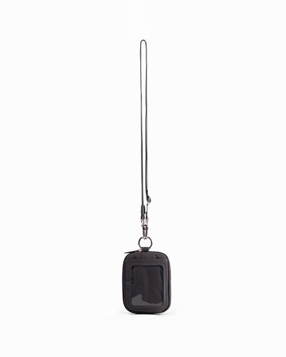 CARDHOLDER LANYARD IN GRAPHITE