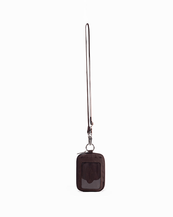 CARDHOLDER LANYARD IN TRUFFLE