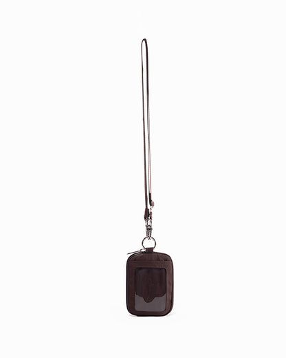 CARDHOLDER LANYARD IN TRUFFLE