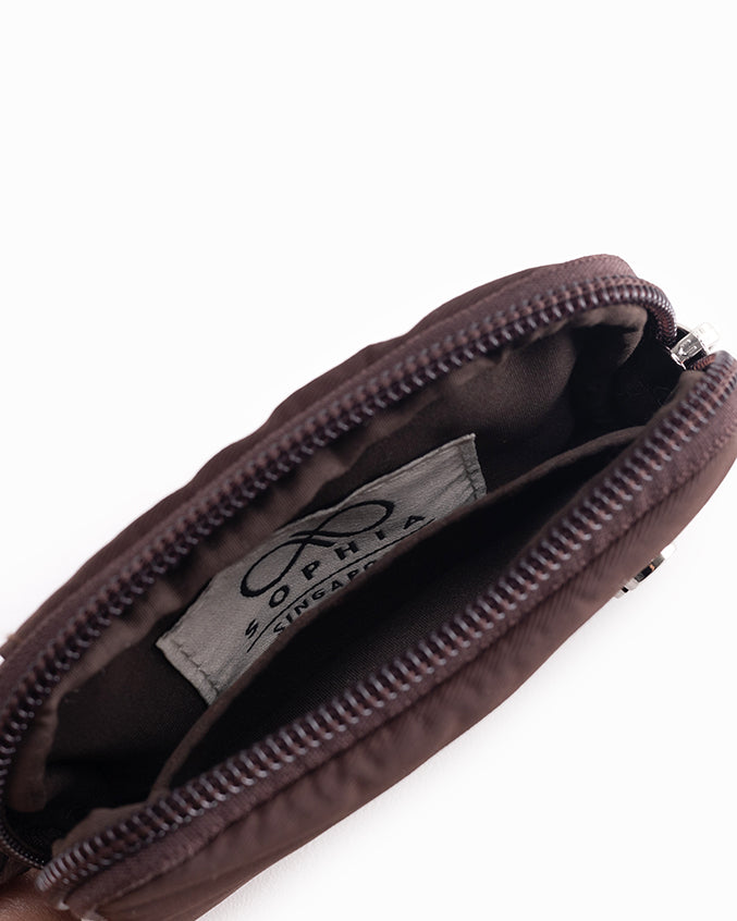 CARDHOLDER LANYARD IN TRUFFLE