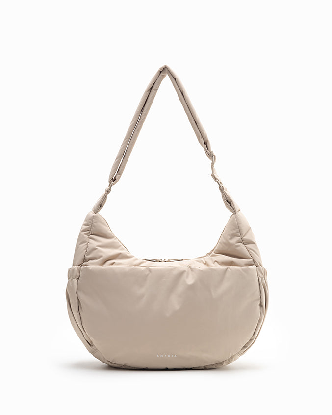 XL POSH CRESCENT BAG IN OAT