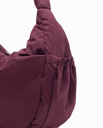 XL POSH CRESCENT BAG IN WINE