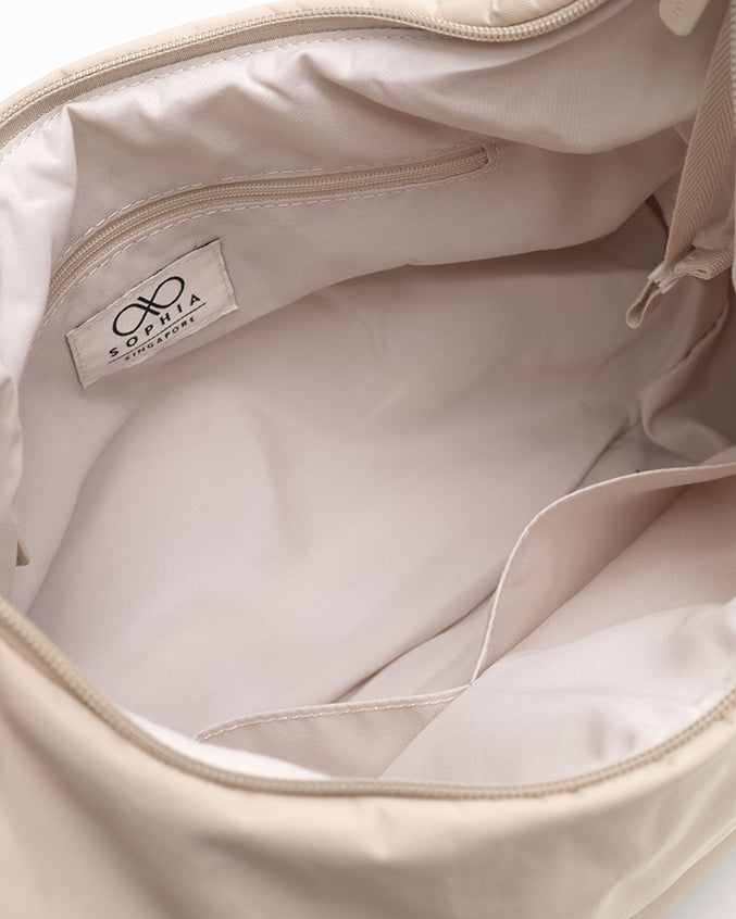 XL POSH CRESCENT BAG IN OAT