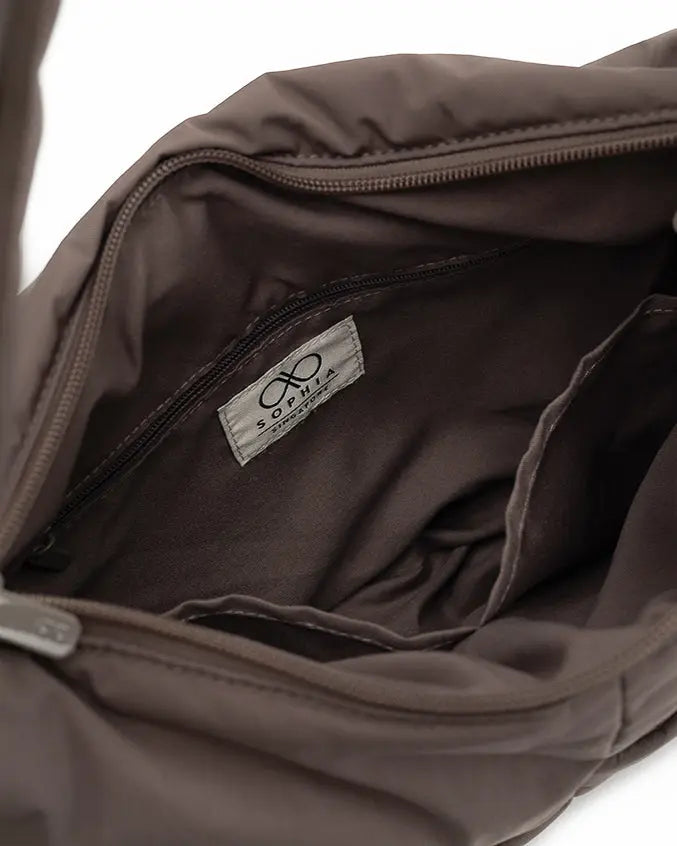 SIGNATURE POCKET CROSSBODY BAG IN POSH TAUPE TSL Singapore