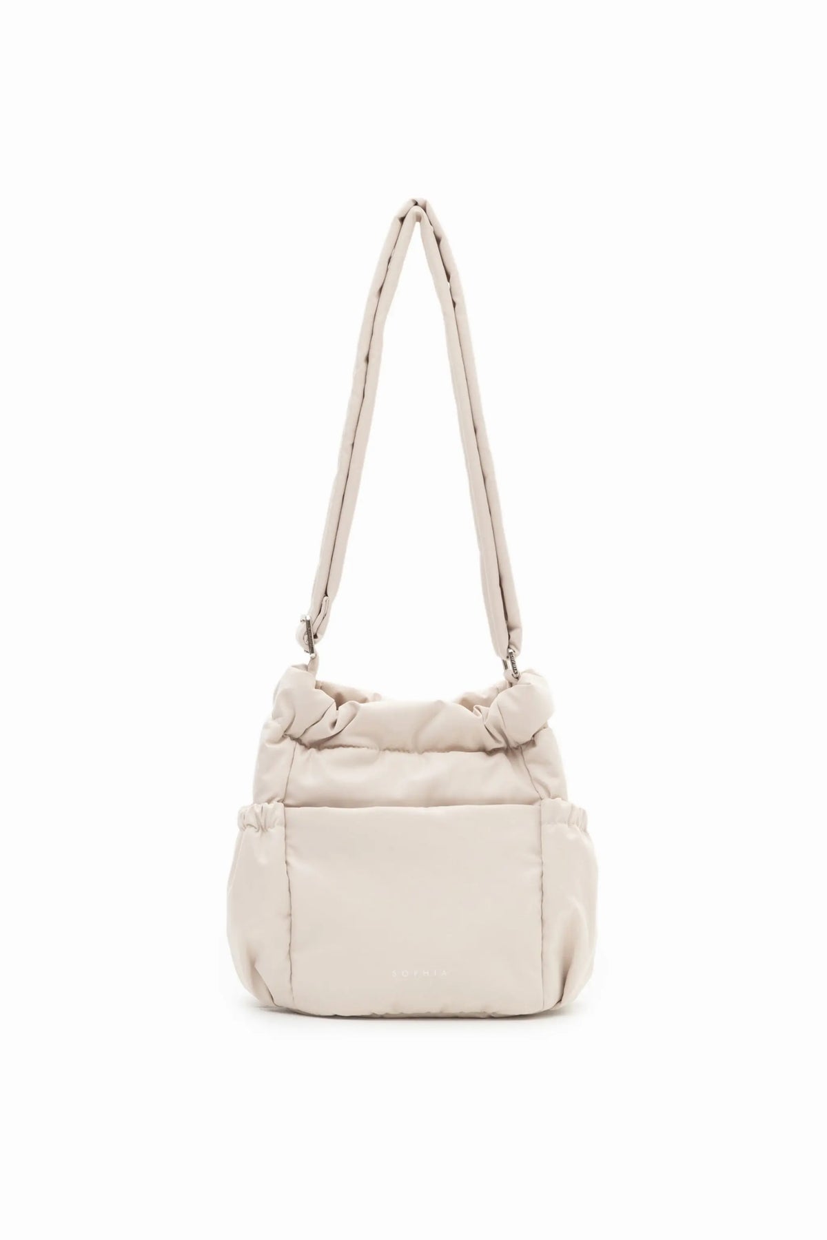 MINI COSY LUXE BUCKET BAG IN OAT 