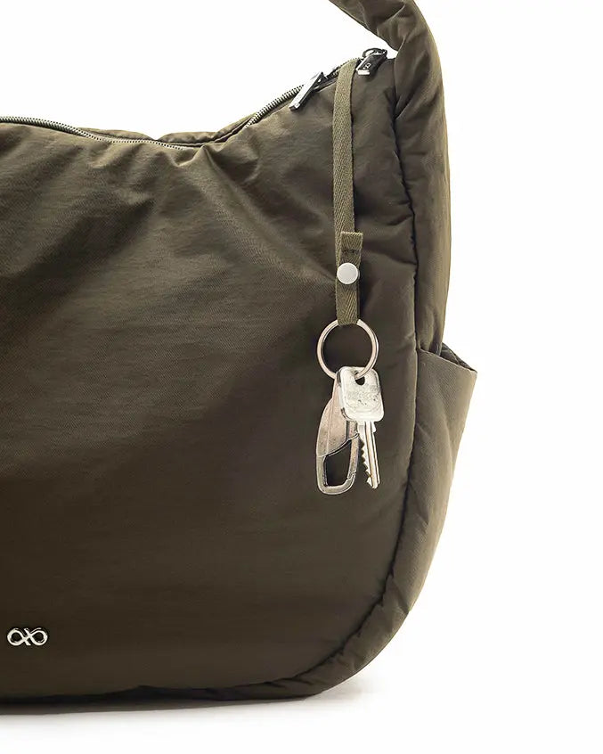 POSH SLOUCHY HOBO IN KHAKI The Sophia Label