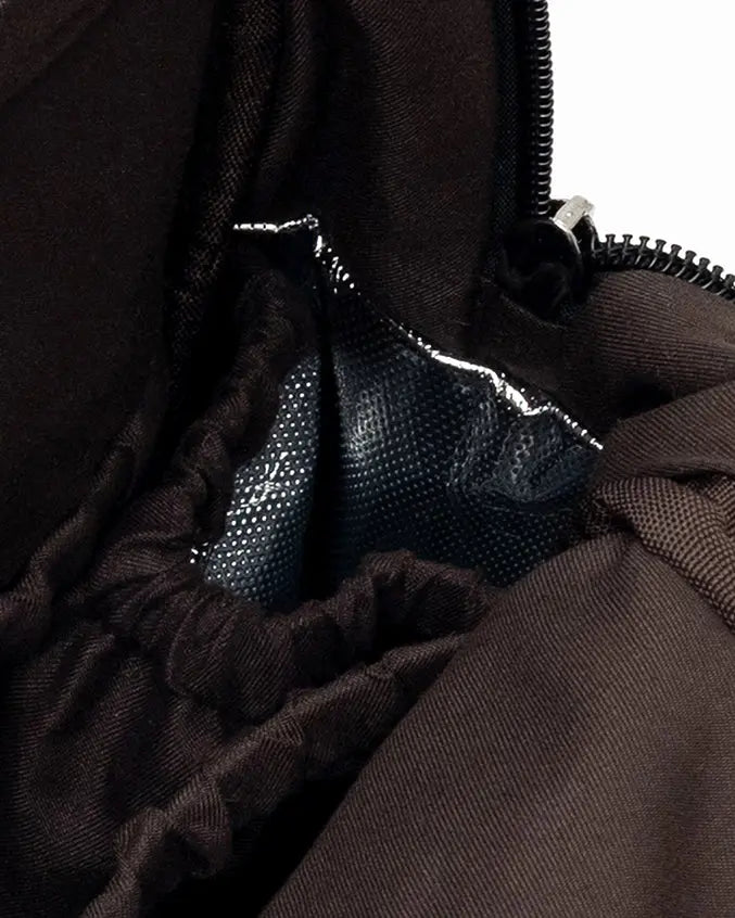 COSY LUXE UTILITY BACKPACK IN JET BLACK TSL Singapore