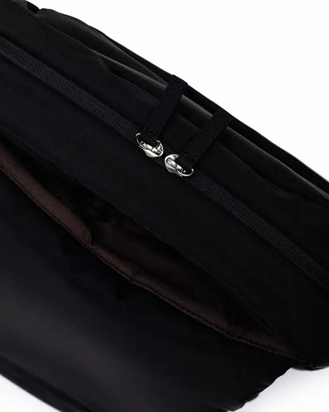 COSY LUXE UTILITY BACKPACK IN JET BLACK TSL Singapore